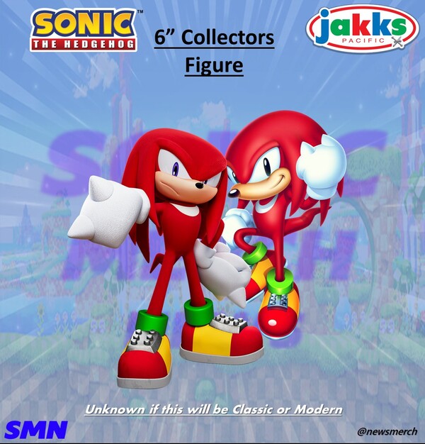 Knuckles The Echidna, Sonic The Hedgehog, Jakks Pacific, Action/Dolls